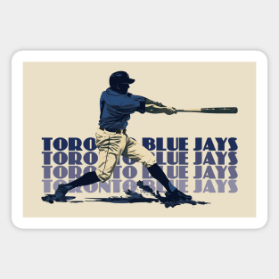 Retro Toronto Blue Jays Slugger Magnet